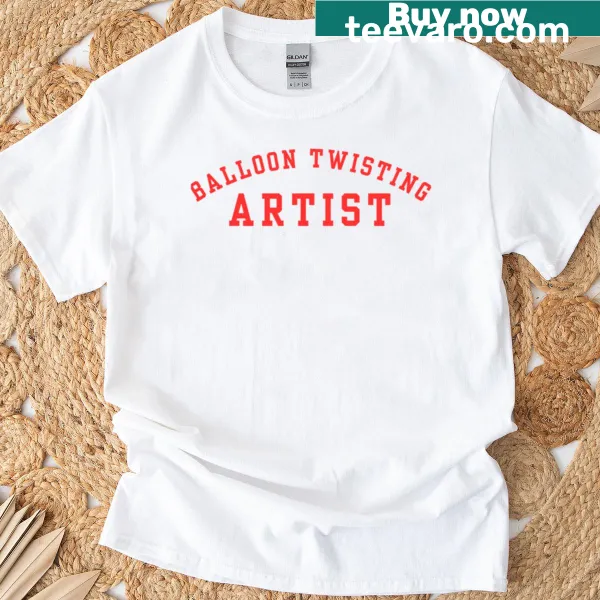 Illustrative T-shirt celebrating balloon twisting artistry