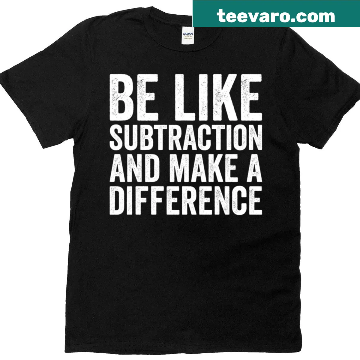 Inspirational t-shirt with a motivational phrase about making a difference — on a men's t-shirt