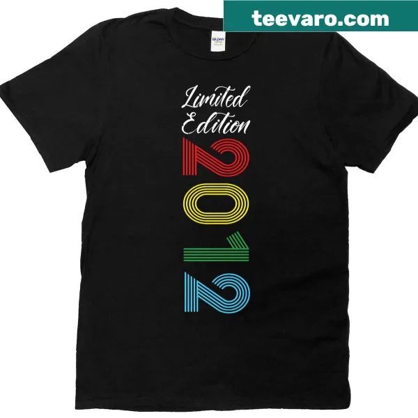Vintage-style Birthday 2012 t-shirt with distressed text