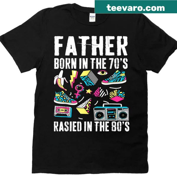 Vintage t-shirt celebrating being born in the 70s and raised in the 80s