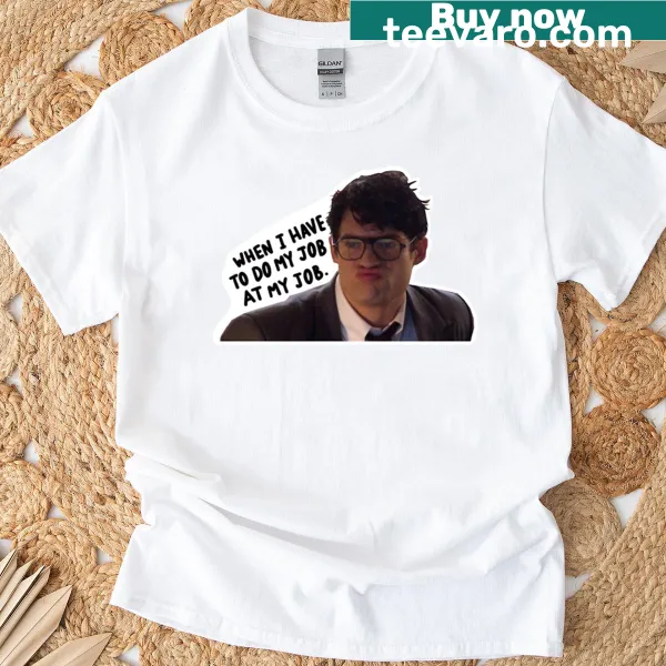 Funny graphic of Clark Kent with witty text