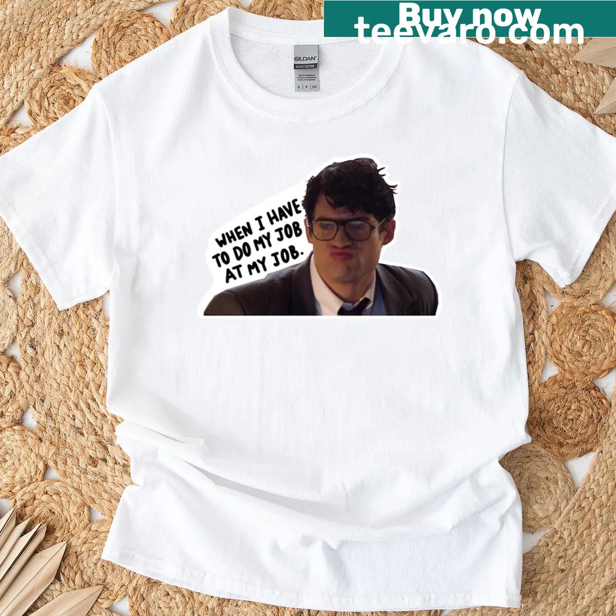 Funny graphic of Clark Kent with witty text — on a men's t-shirt
