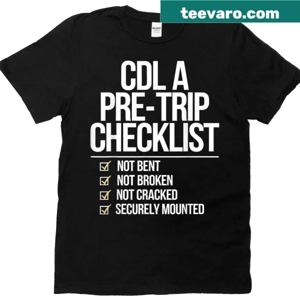 CDL truck driver graphic t-shirt