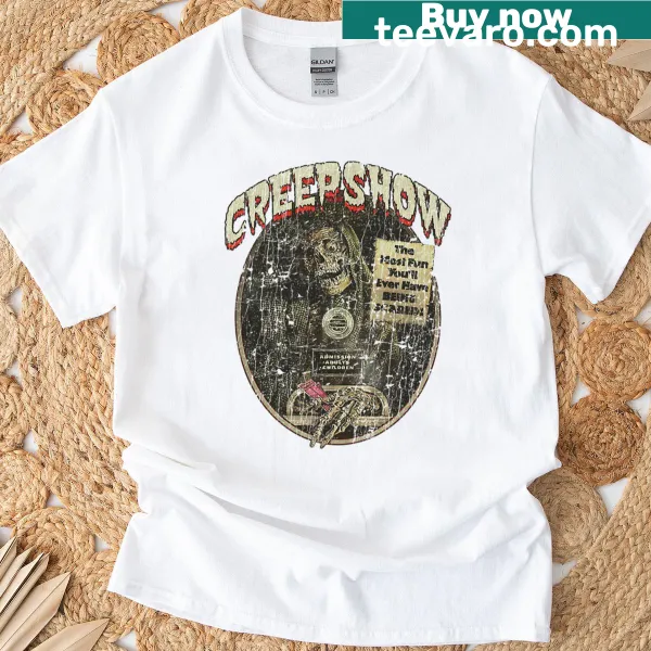 Creepshow 1982 t-shirt with classic horror typography