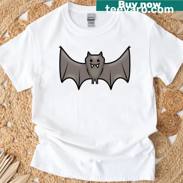Cartoon vampire bat illustration for Halloween T-shirt
