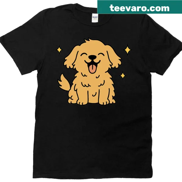Charming graphic T-shirt for dog lovers with cute dog illustration