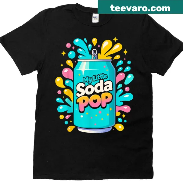 Kawaii soda pop graphic T-shirt for anime lovers.