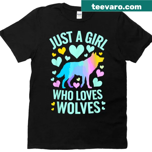 Adorable wolf pack art T-shirt for women and girls