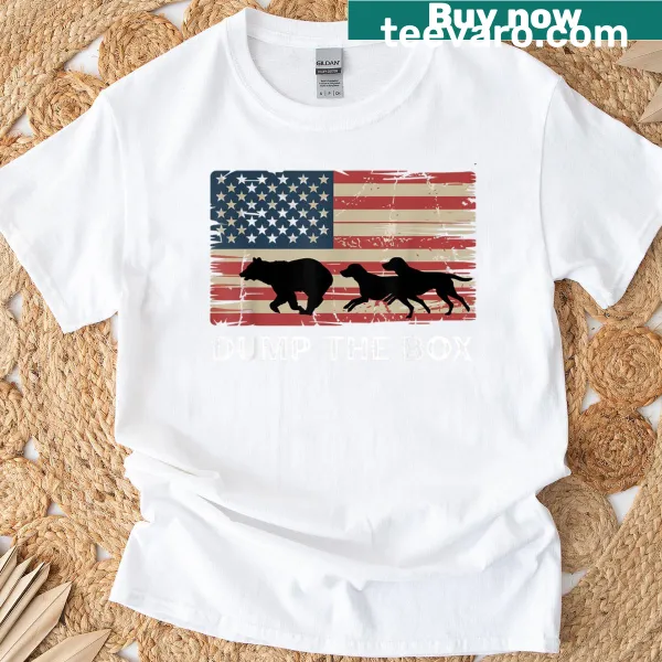 Vintage American t-shirt with bear hunting hounds graphic