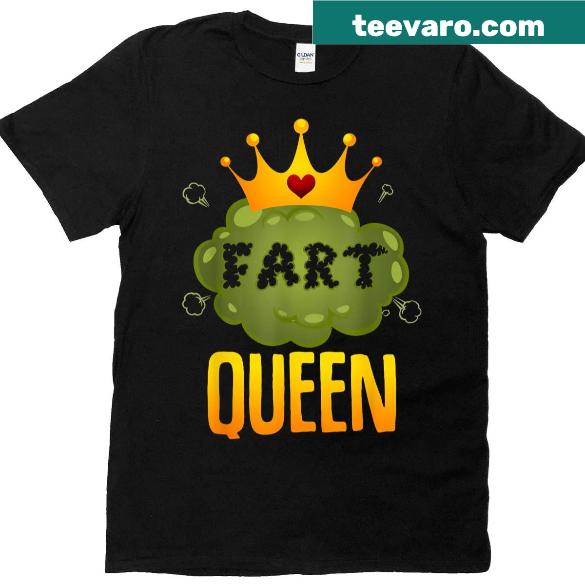 Novelty T-shirt with humorous farting text for women. — on a men's t-shirt