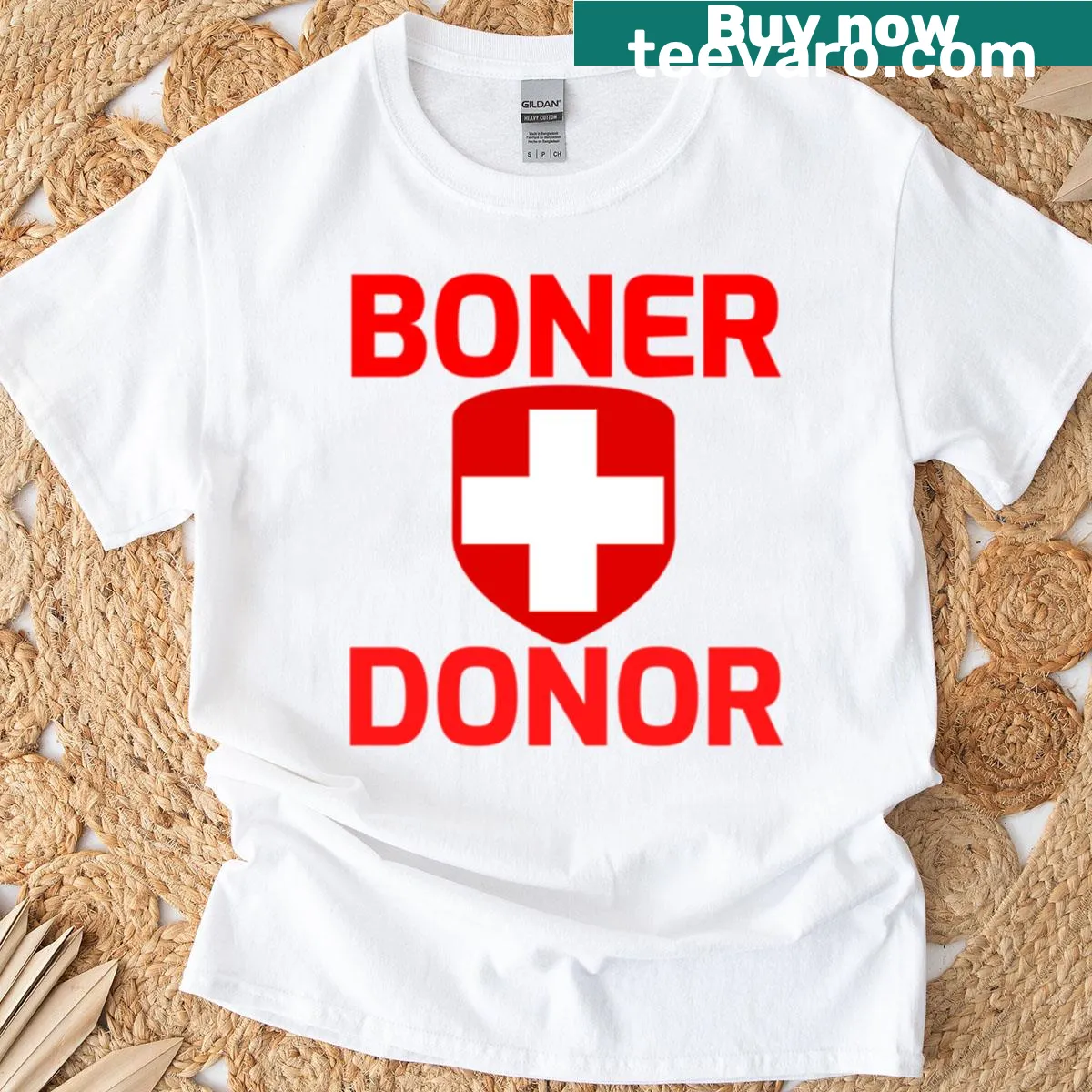 Funny Halloween Mom t-shirt with cheeky text and vintage style — on a men's t-shirt