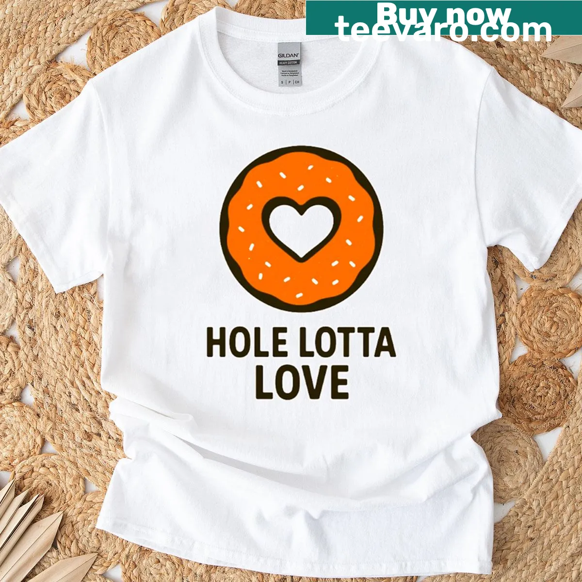 Cute donut illustration with a pun on a playful t-shirt — on a men's t-shirt