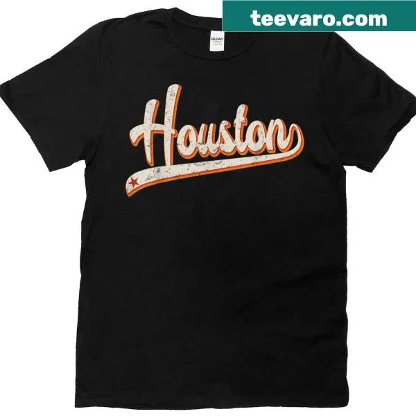 Retro vintage Houston Texas graphic on a t-shirt