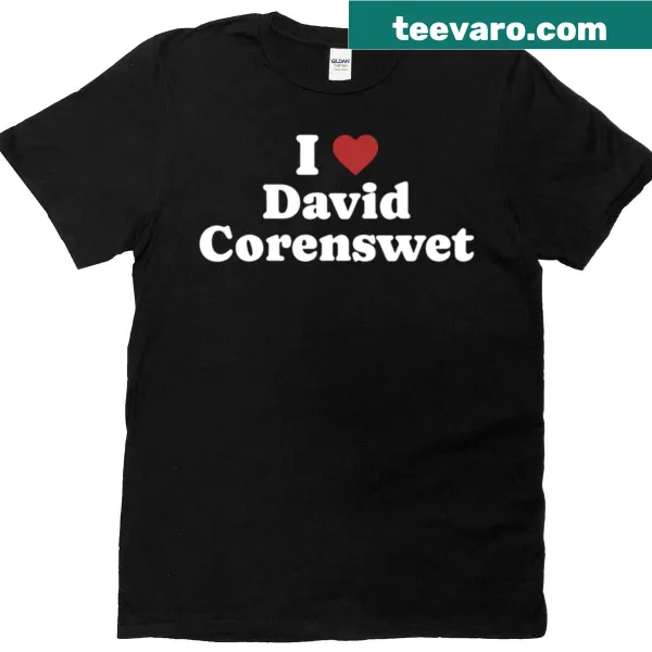 T-shirt declaring love for actor David Corenswet