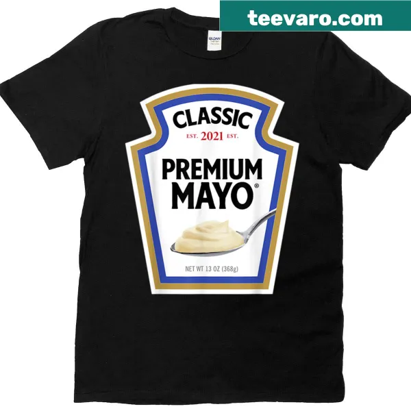 Illustrated mayonnaise jar with 'Mayo' text for DIY Halloween costumes