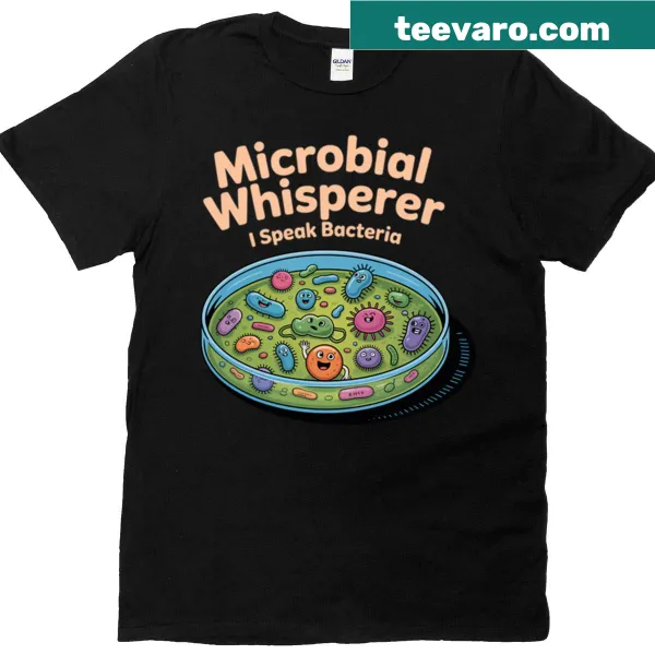 Funny microbiology oversized T-shirt with bacteria quote