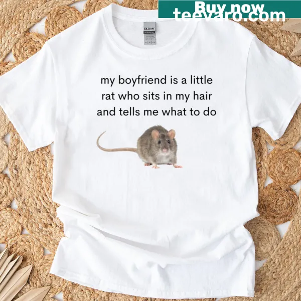 Cartoon rat graphic with funny text about relationships