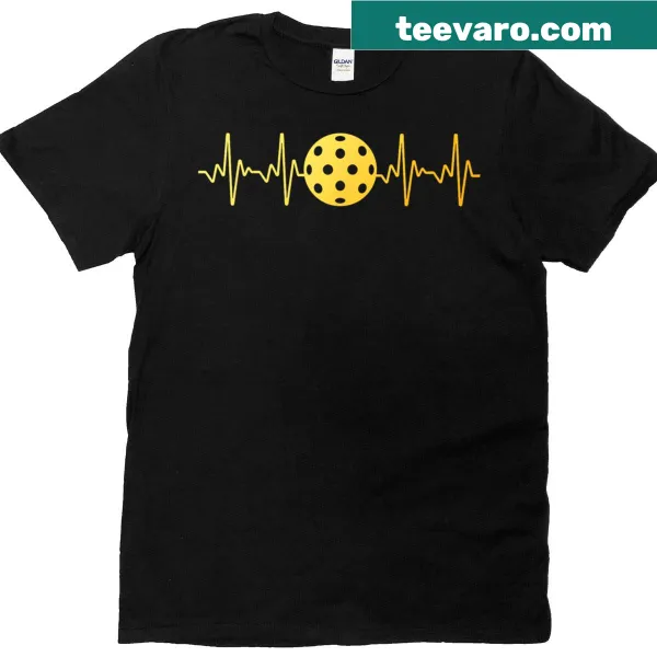 Graphic t-shirt with playful pickleball design
