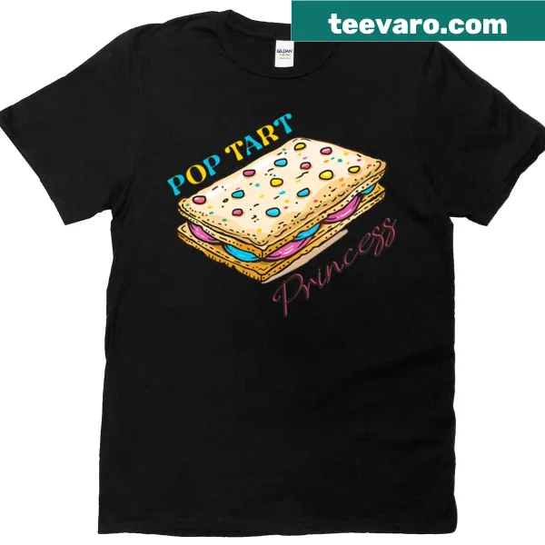 Pop Tart Princess t-shirt featuring a princess on a giant Pop Tart