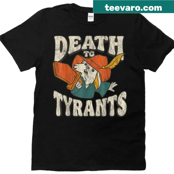 Vintage distressed T-shirt with bold rabbit and text design
