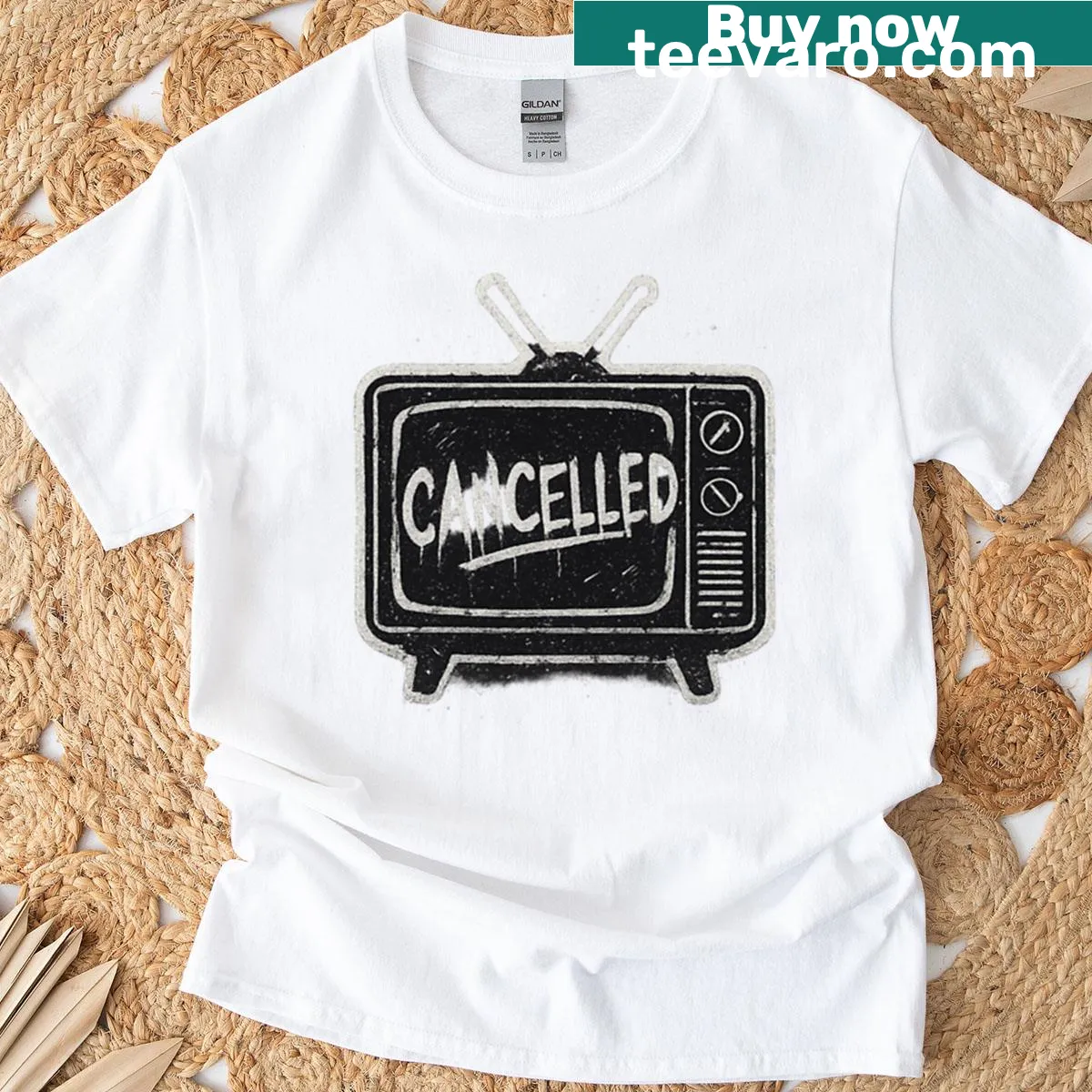 Witty graphic about silence on a Late Show-themed T-shirt — on a men's t-shirt