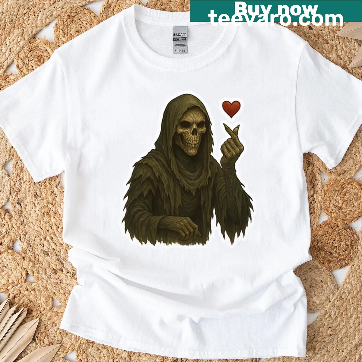 Hand-lettered design saying 'Suriel Loves You' on t-shirt — on a men's t-shirt