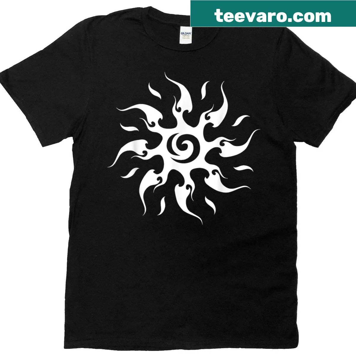 Cartoon-style t-shirt featuring a whimsical forsaken theme for all ages. — on a men's t-shirt