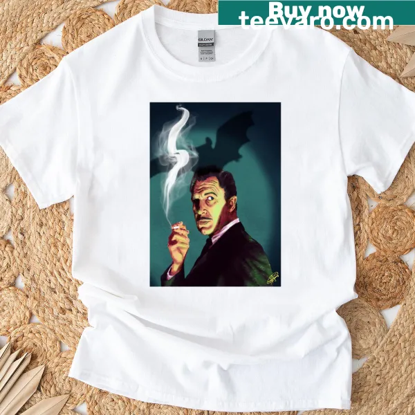 Vintage-inspired T-shirt featuring Vincent Price