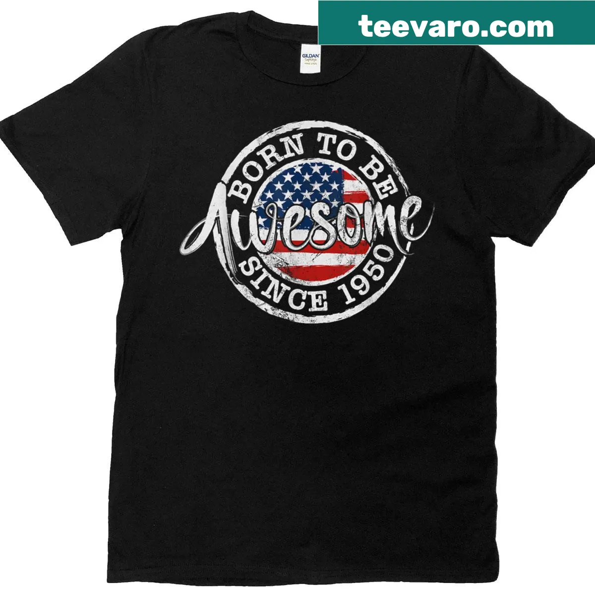 Vintage T-shirt for 75th birthday celebration from 1950 — on a men's t-shirt