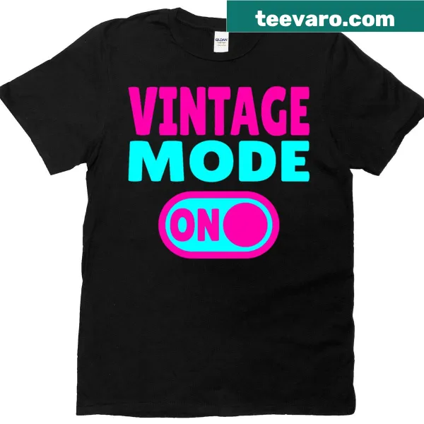 Retro Mode On T-shirt with playful typography