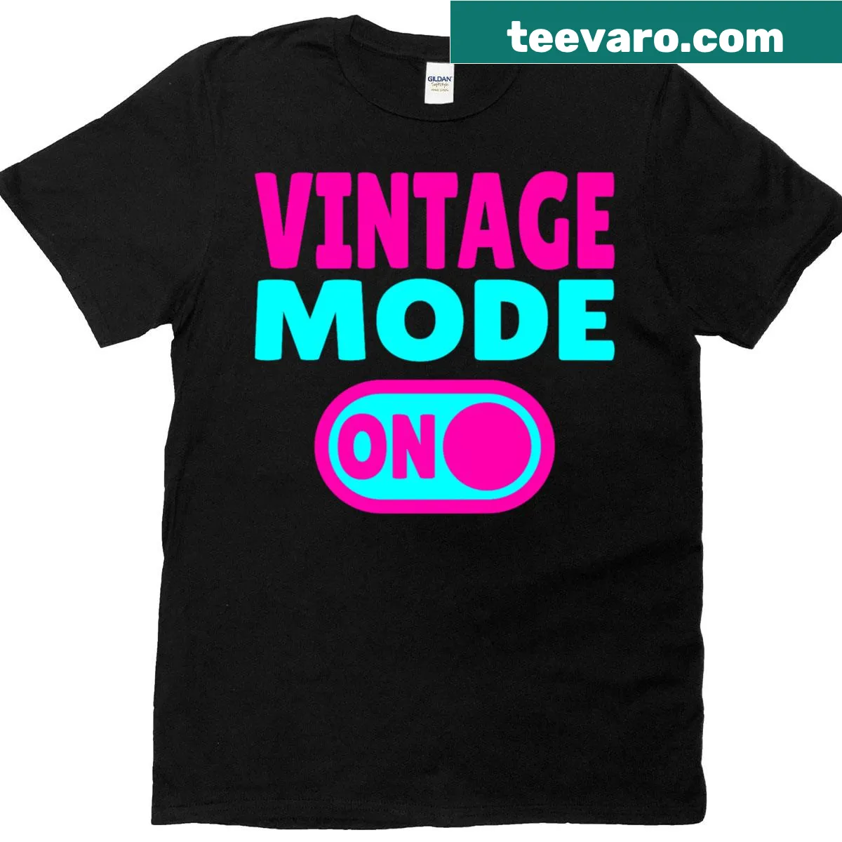 Retro Mode On T-shirt with playful typography — on a men's t-shirt