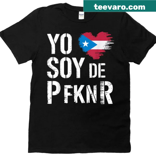 Puerto Rico flag T-shirt with 'Yo Soy Proud Boricua' text