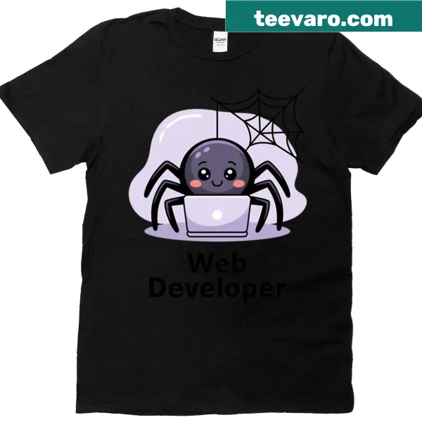 Web Developer T-shirt with humorous programming phrases