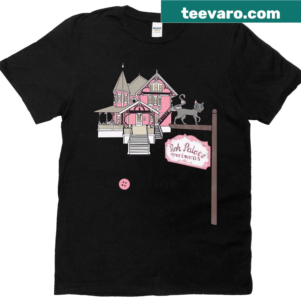 Illustrated Coraline graphic t-shirt featuring her iconic look — on a men's t-shirt