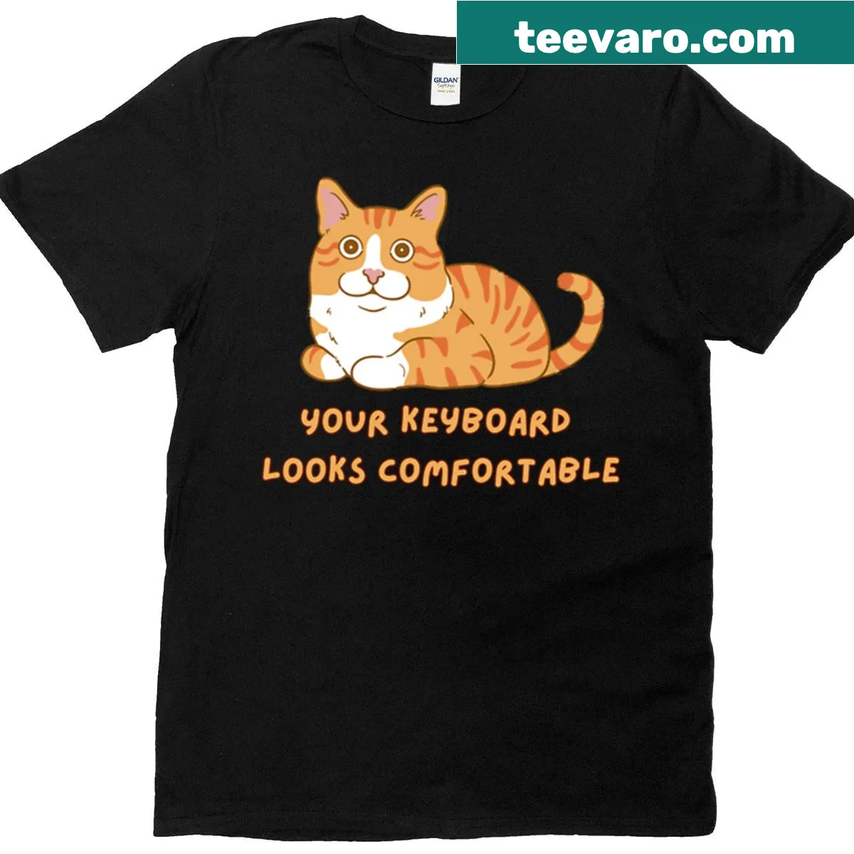 Funny oversized t-shirt with a humorous keyboard quote — on a men's t-shirt