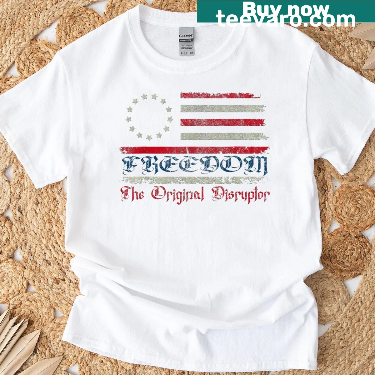 Commemorative t-shirt for America's 250th anniversary — on a men's t-shirt