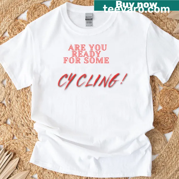 Playful text on a cycling-themed T-shirt for biking enthusiasts.