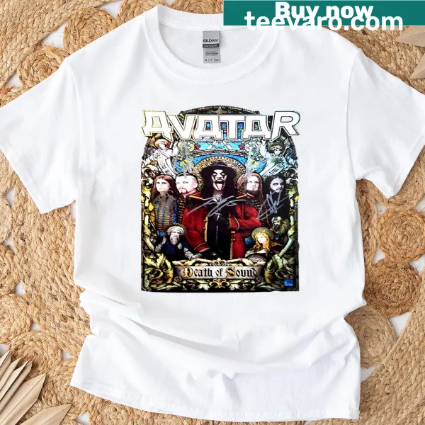 Avatar band-themed T-shirt featuring bold graphic design