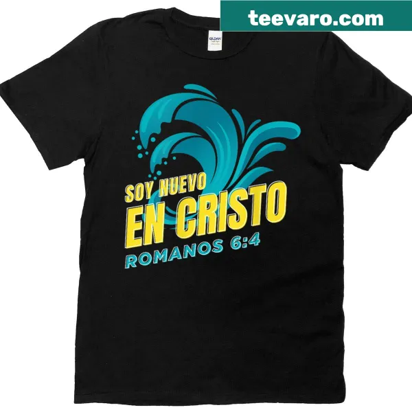 T-shirt celebrating baptism with meaningful typography design
