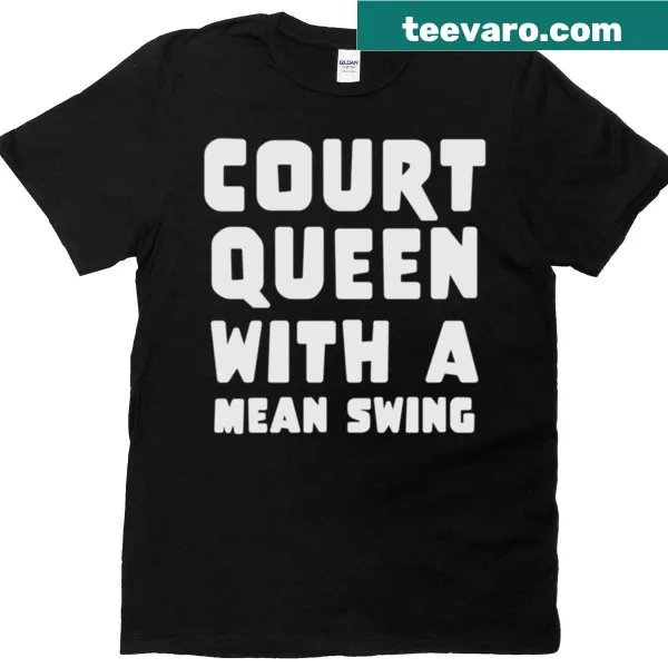 Bold tennis-themed oversized T-shirt for women