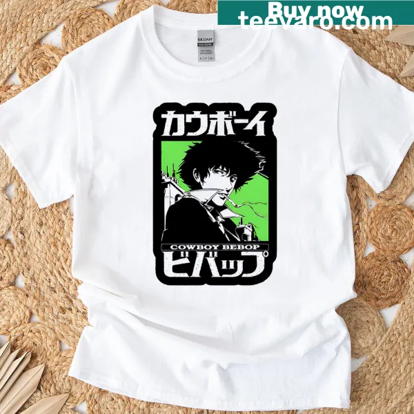 Cowboy Bebop themed design on a stylish T-shirt