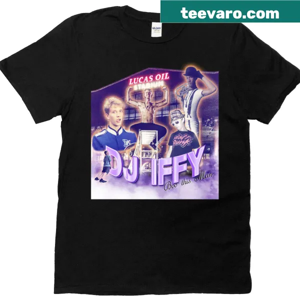 Oversized t-shirt featuring DJ culture-inspired typography