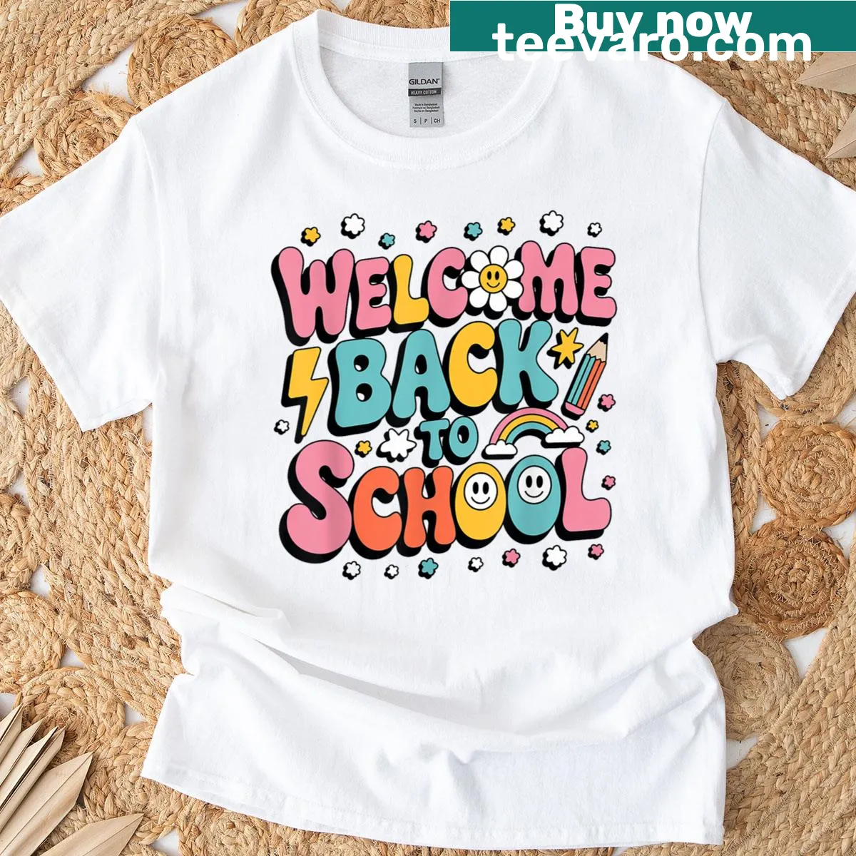 Retro 70s style T-shirt with funny text for toddlers — on a men's t-shirt