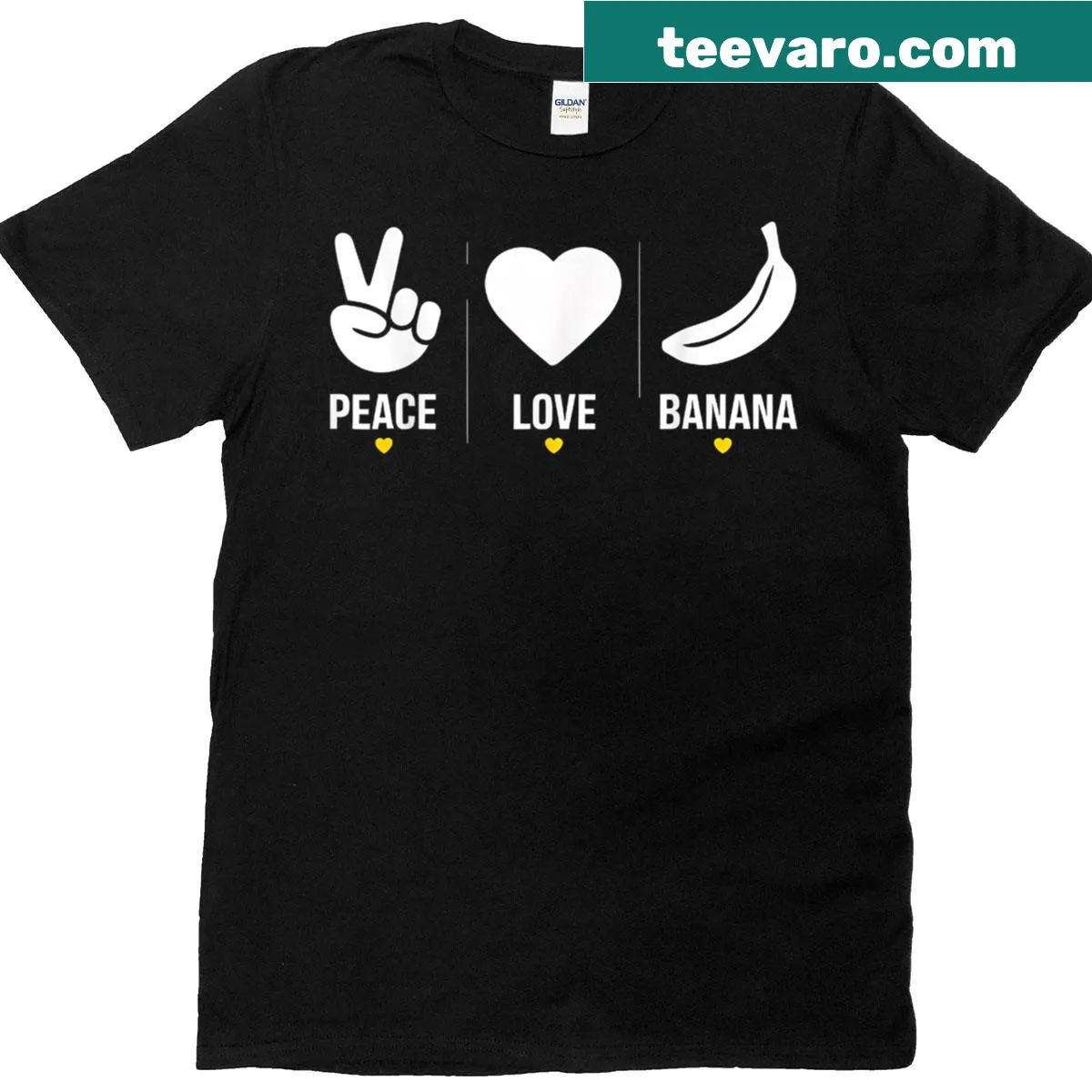 Humorous banana-themed t-shirt with playful graphics — on a men's t-shirt