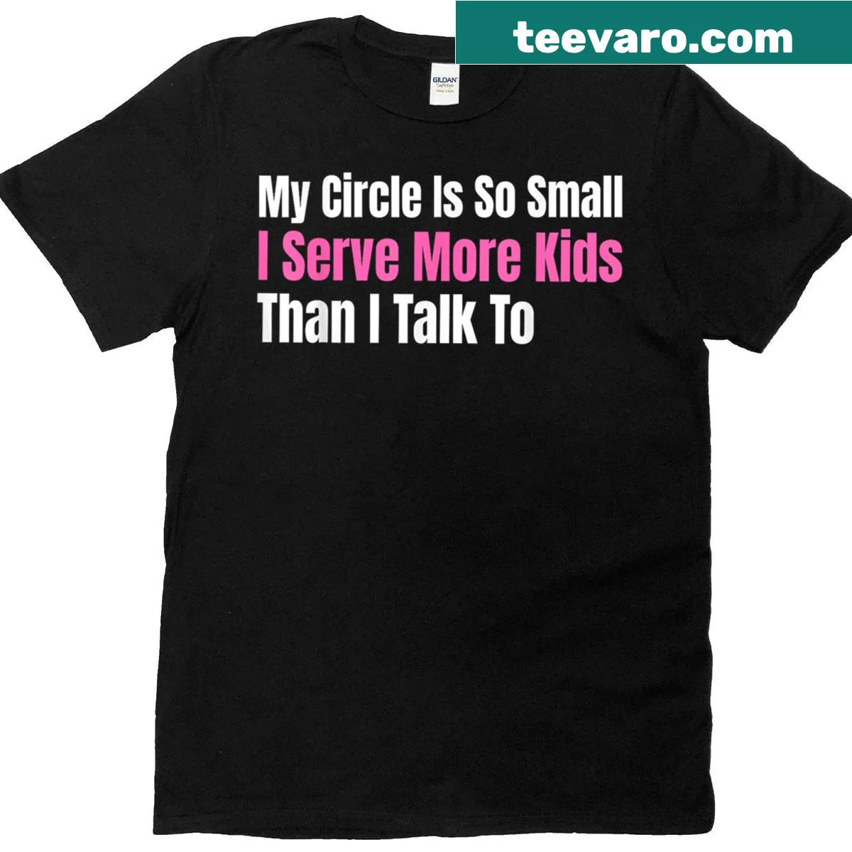 Humorous T-shirt for lunch ladies with a playful saying — on a men's t-shirt