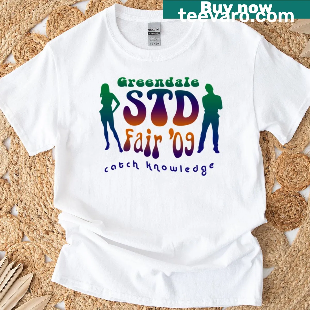 T-shirt celebrating Greendale Standard Fair 2009 — on a men's t-shirt