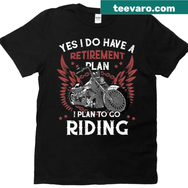 Vintage Biker Grandpa t-shirt with humorous retirement plan graphic
