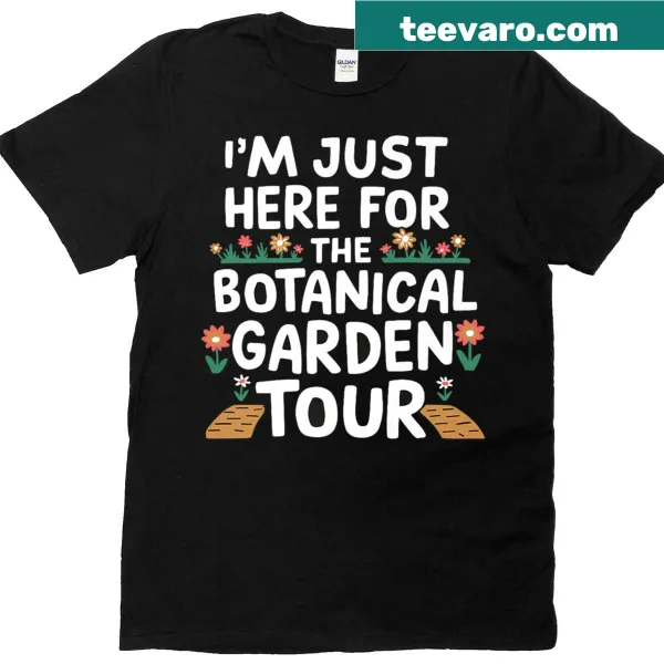 Vintage distressed t-shirt featuring a graphic for botanical garden lovers.