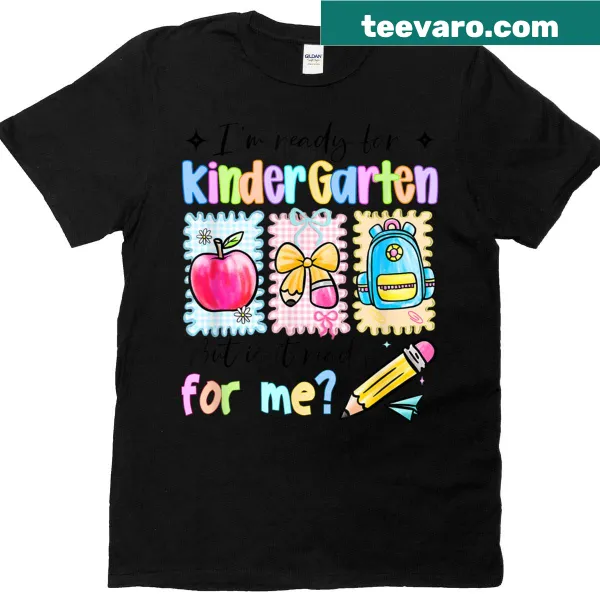 T-shirt for boys with the phrase I'm Ready For Kindergarten