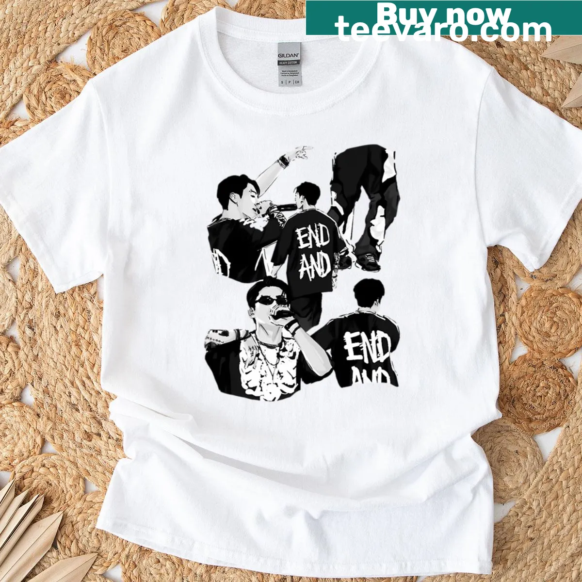 T-shirt featuring an illustration of Itachi Uchiha's eyes from Naruto — on a men's t-shirt
